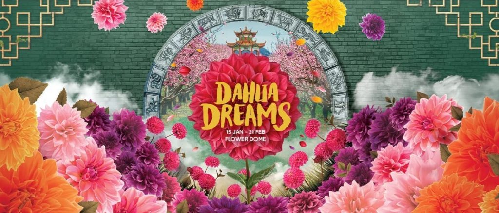 dahlia dreams poster by gardens by the bay